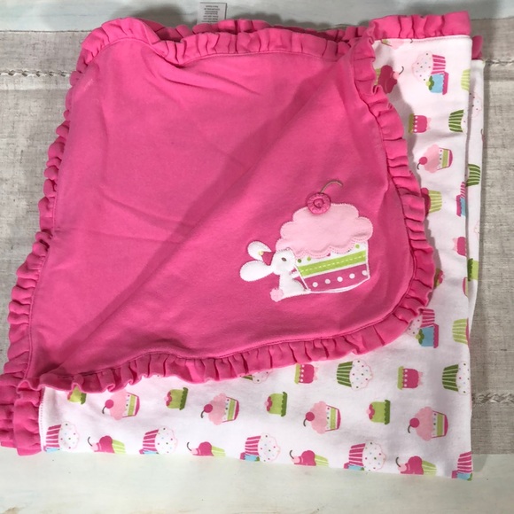 Gymboree Other Vintage Gymboree Reversible Baby Blanket With Bunny